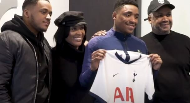 Sem Smit boyfriend Steven Bergwijn with his family